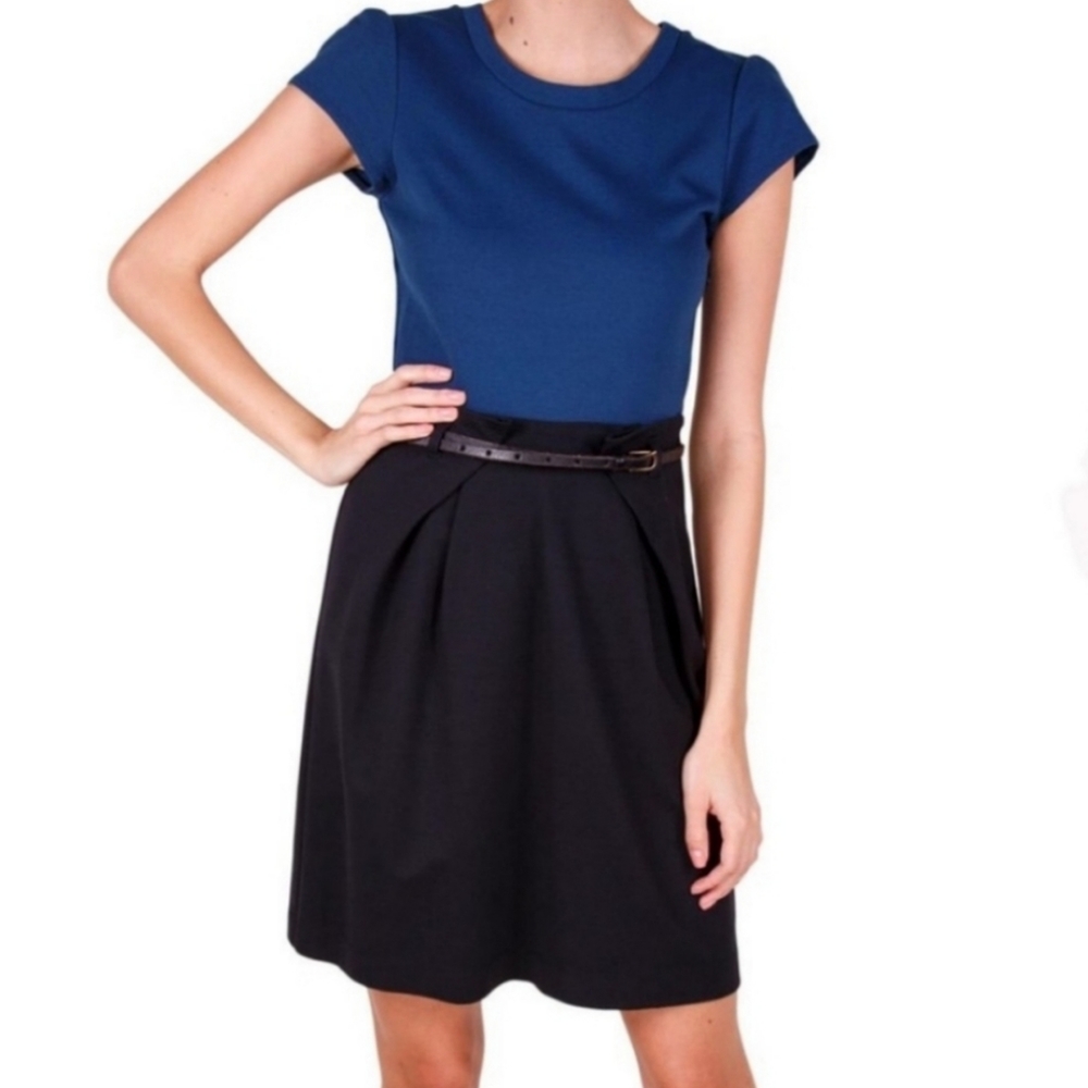Theory Ciarah blue black dress 10